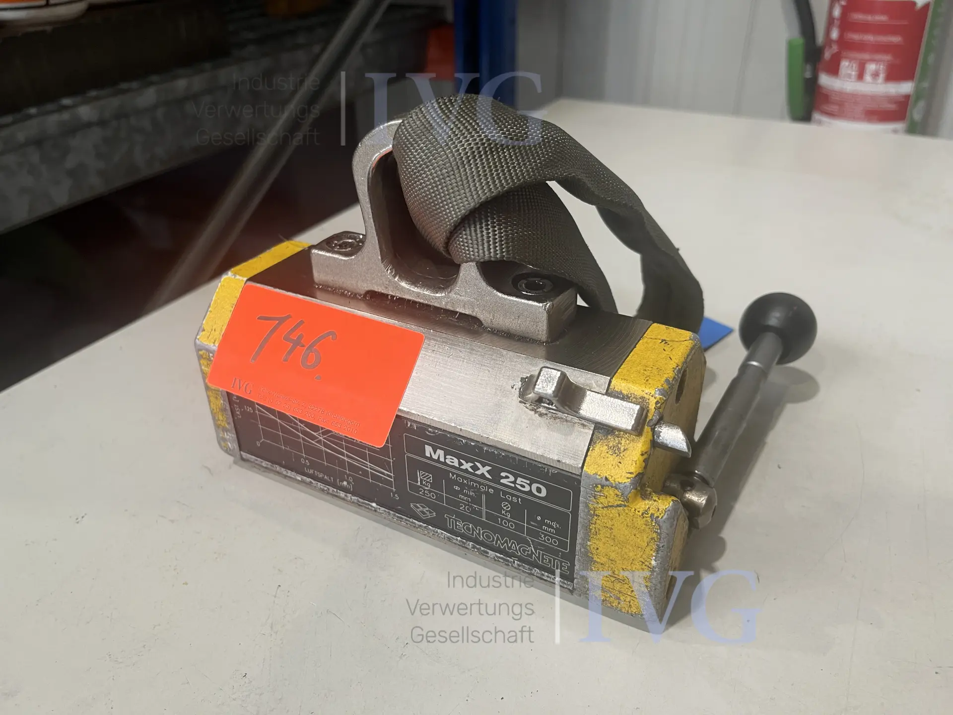 Lasthebemagnet TECNOMAGNETE MAX 250